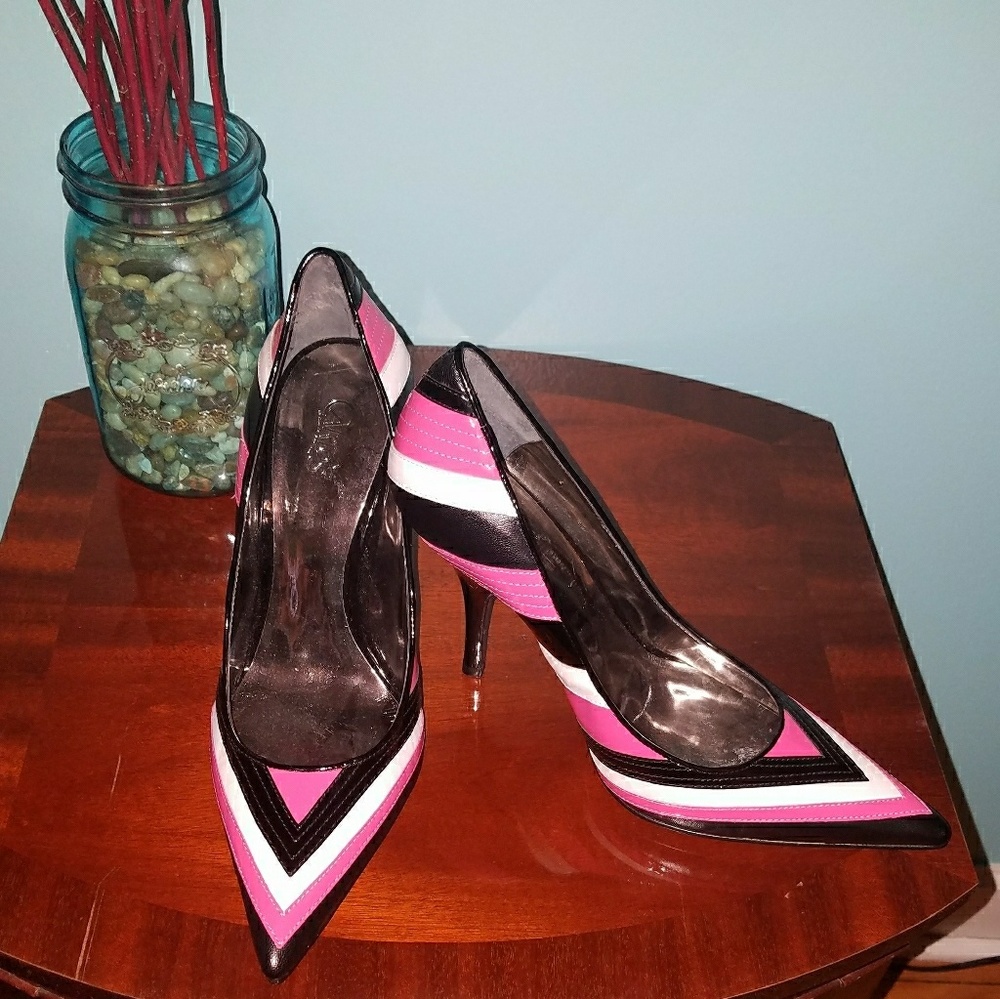 Carlos Santana New Funky Multi Color Stilletos